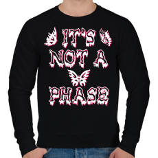 PRINTFASHION It's not a phase - Férfi pulóver - Fekete