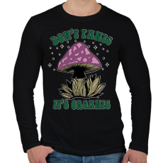 PRINTFASHION It's organic - Férfi hosszú ujjú póló - Fekete