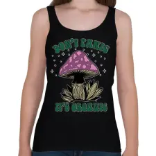 PRINTFASHION It's organic - Női atléta - Fekete női trikó