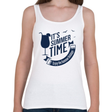 PRINTFASHION It's Summer Time - Női atléta - Fehér női trikó