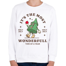 PRINTFASHION It's the most wonderfull - Gyerek pulóver - Fehér