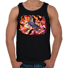 PRINTFASHION Itachi Uchiha attack - Férfi atléta - Fekete atléta, trikó