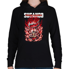 PRINTFASHION ITACHI UCHIHA - Női kapucnis pulóver - Fekete