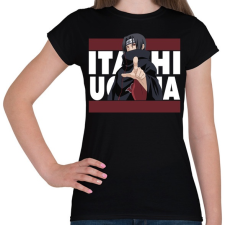 PRINTFASHION Itachi Uchiha - Női póló - Fekete női póló