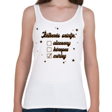 PRINTFASHION Ítélkezés szintje - Női atléta - Fehér női trikó