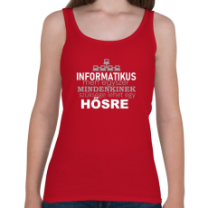 PRINTFASHION ithero-hu-dark - Női atléta - Cseresznyepiros