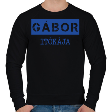 PRINTFASHION Itókája - névvel (bögre) - Férfi pulóver - Fekete