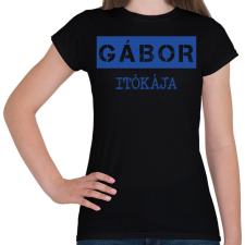 PRINTFASHION Itókája - névvel (bögre) - Női póló - Fekete női póló