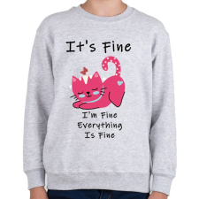 PRINTFASHION its fine - Gyerek pulóver - Sport szürke gyerek pulóver, kardigán