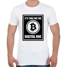 PRINTFASHION Its-time-for-the-digital-one - Férfi póló - Fehér férfi póló