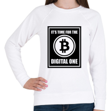 PRINTFASHION Its-time-for-the-digital-one - Női pulóver - Fehér női pulóver, kardigán
