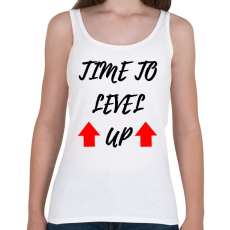 PRINTFASHION Itt az idő fejlődni - Női atléta - Fehér