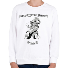 PRINTFASHION Itt úgysem jössz át - Gandalf - Gyűrűk ura - Gyerek pulóver - Fehér gyerek pulóver, kardigán