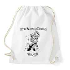 PRINTFASHION Itt úgysem jössz át - Gandalf - Gyűrűk ura - Sportzsák, Tornazsák - Fehér tornazsák