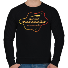 PRINTFASHION Itt vagyok Én - sötét háttérre - Férfi pulóver - Fekete