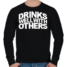 PRINTFASHION Ivászat - Férfi pulóver - Fekete férfi pulóver, kardigán