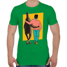 PRINTFASHION Ivócimborák - Férfi póló - Zöld