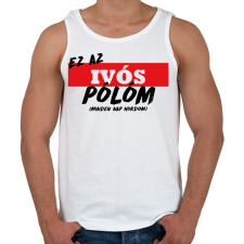 PRINTFASHION Ivós póló - Férfi atléta - Fehér atléta, trikó