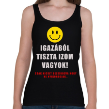 PRINTFASHION izmos vagyok - Női atléta - Fekete női trikó