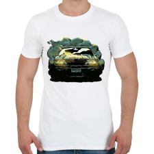 PRINTFASHION Izomautó - Férfi póló - Fehér férfi póló