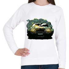 PRINTFASHION Izomautó - Női pulóver - Fehér női pulóver, kardigán