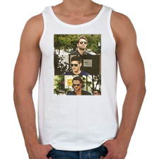 PRINTFASHION J2M - SpnFamily - Férfi atléta - Fehér atléta, trikó