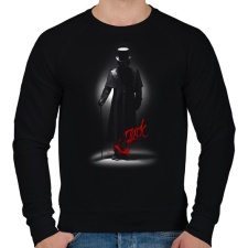 PRINTFASHION Jack - Férfi pulóver - Fekete férfi pulóver, kardigán