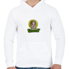 PRINTFASHION Jack Kilne - Férfi kapucnis pulóver - Fehér férfi pulóver, kardigán