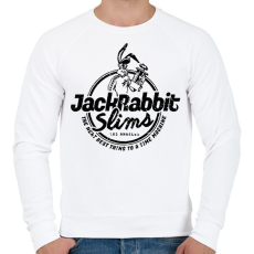 PRINTFASHION Jackrabbit - Férfi pulóver - Fehér