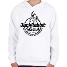 PRINTFASHION Jackrabbit - Gyerek kapucnis pulóver - Fehér gyerek pulóver, kardigán