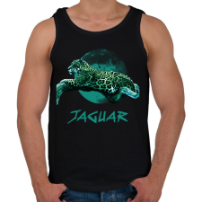 PRINTFASHION JAGUAR BLUE - Férfi atléta - Fekete atléta, trikó