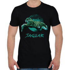 PRINTFASHION JAGUAR BLUE - Férfi póló - Fekete férfi póló