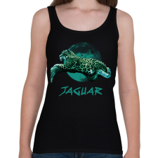PRINTFASHION JAGUAR BLUE - Női atléta - Fekete női trikó