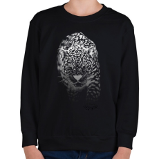 PRINTFASHION Jaguár - fehér - Gyerek pulóver - Fekete