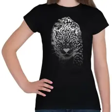 PRINTFASHION Jaguár - fehér - Női póló - Fekete