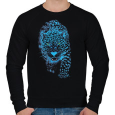 PRINTFASHION Jaguár - Férfi pulóver - Fekete