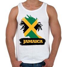 PRINTFASHION Jamaica - Férfi atléta - Fehér atléta, trikó