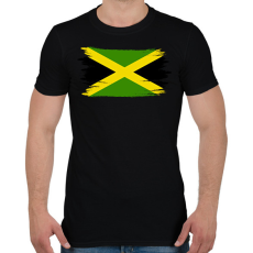PRINTFASHION Jamaica flag - Férfi póló - Fekete