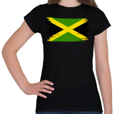 PRINTFASHION Jamaica flag - Női póló - Fekete női póló