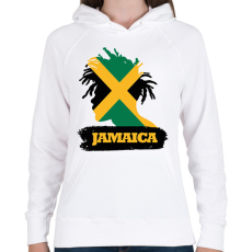 PRINTFASHION Jamaica - Női kapucnis pulóver - Fehér