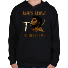PRINTFASHION JAMES BROWN - Gyerek kapucnis pulóver - Fekete