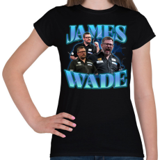 PRINTFASHION James Wade - darts - Női póló - Fekete