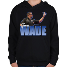 PRINTFASHION James Wade - Gyerek kapucnis pulóver - Fekete gyerek pulóver, kardigán