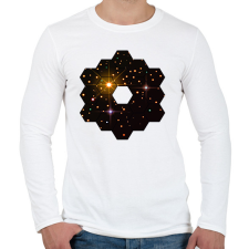 PRINTFASHION James Webb űrteleszkóp - Férfi hosszú ujjú póló - Fehér férfi póló