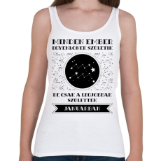 PRINTFASHION Január: Vízöntő - Női atléta - Fehér