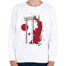 PRINTFASHION Japán közmondás - Gyerek pulóver - Fehér