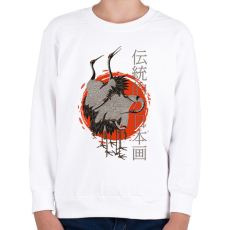 PRINTFASHION Japán kultúra - Gyerek pulóver - Fehér