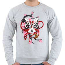 PRINTFASHION Japán maszk - Férfi pulóver - Sport szürke férfi pulóver, kardigán
