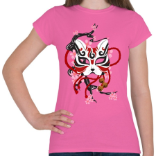 PRINTFASHION Japán maszk - Női póló - Rózsaszín női póló