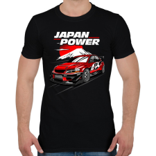 PRINTFASHION Japan Power Racing - Férfi póló - Fekete férfi póló